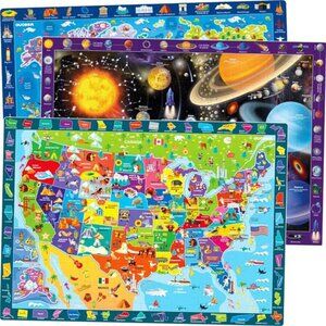 100 Piece Puzzles for Kids Ages 4-6 – 3 Pack Floor Puzzles for Kids 8-10 Years